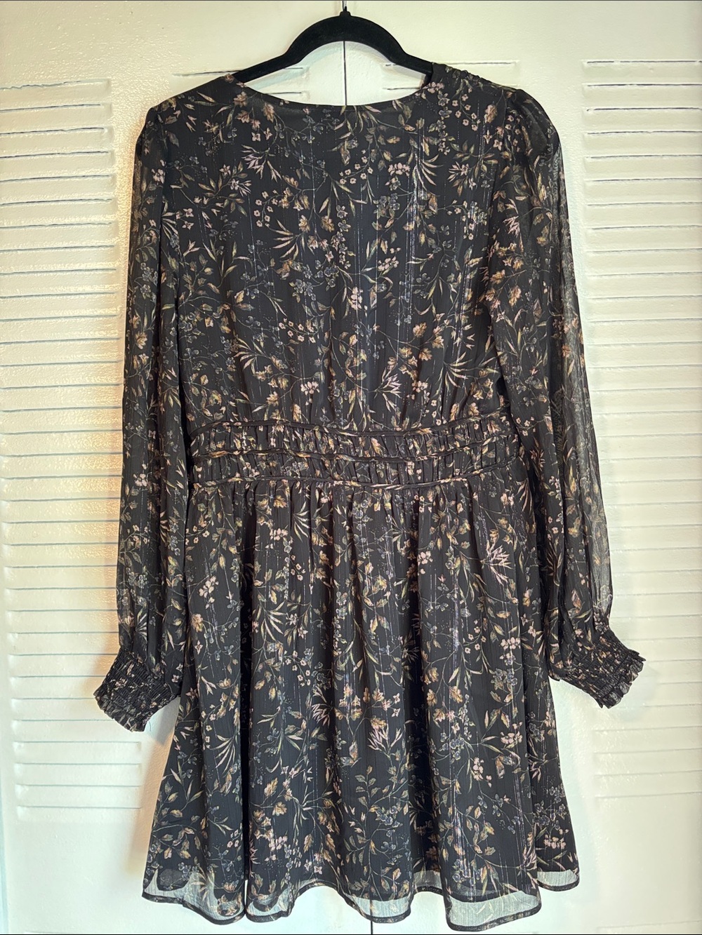 Reitmans Floral Sheer Mini Dress Size S New With Tags Romantic Chic - Picture 8 of 11